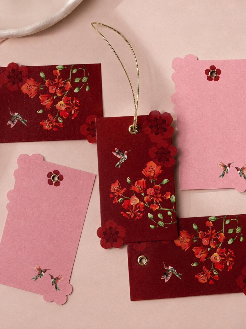Blossom Notes gift tags — studio concept