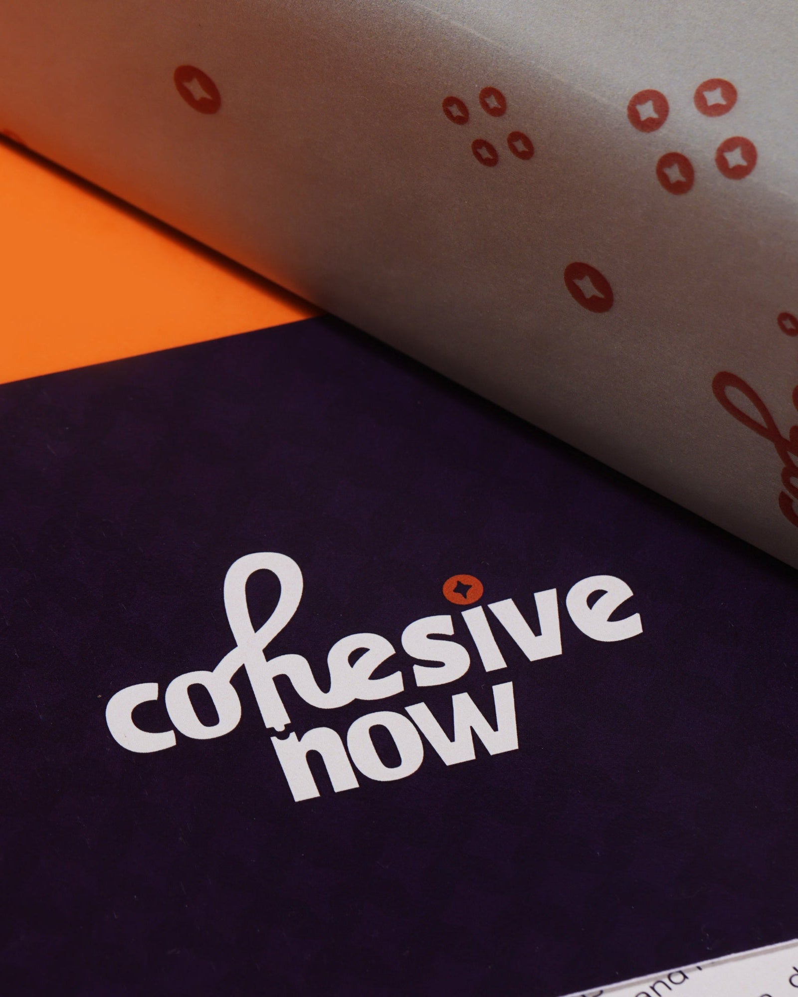 CohesiveNow tissue-wrapped packaging with a handwritten thank-you note